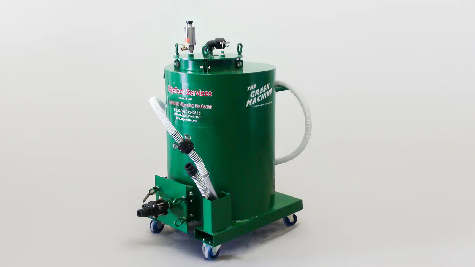 EdjeTech Green Machine portable CNC coolant sump cleaner